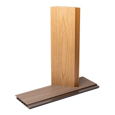 Фасадная доска WoodVex цвет Вуд 150х20 мм Фактура Текстура дерева и Рифление